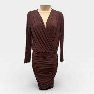 Krisa Women’s Long Sleeve Purple Dress Size XS Extra Small